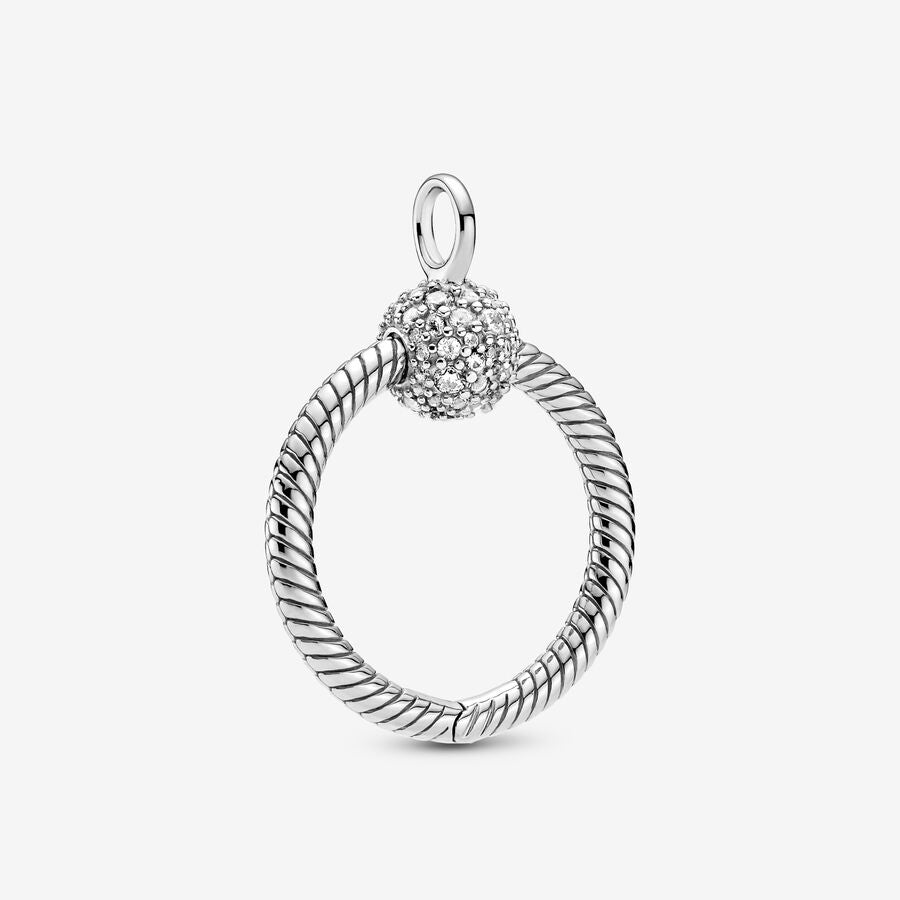 Pandora Moments Small Pavé O Pendant - 399097C01 – Kavar