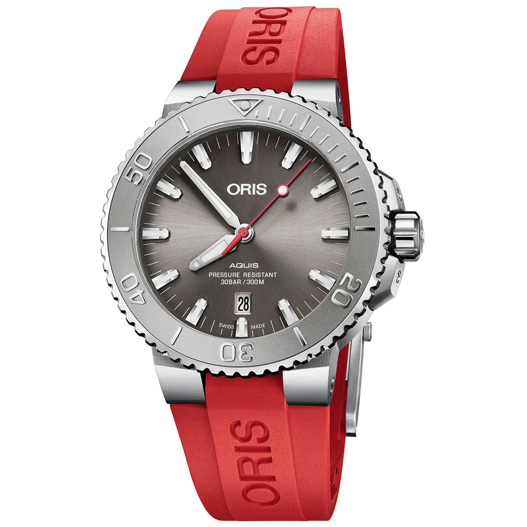 Oris Aquis Date Relief 43.5mm Watch - 0173377304153