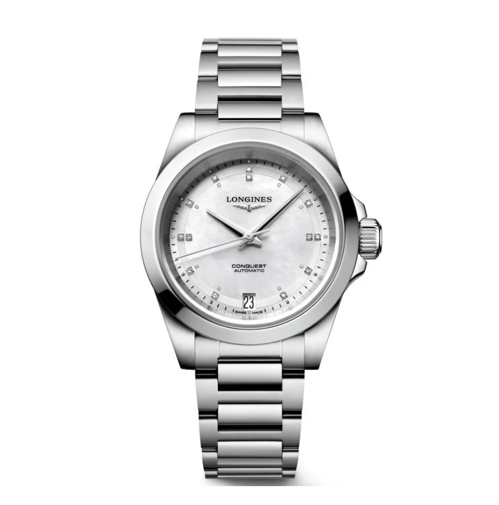 Longines 34mm Conquest Automatic Watch-L3.430.4.87.6