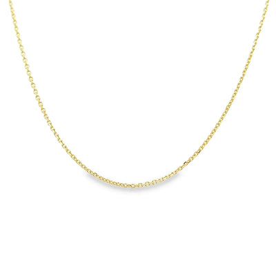 10 Karat Yellow Gold Aries Zodiac Disc Necklace