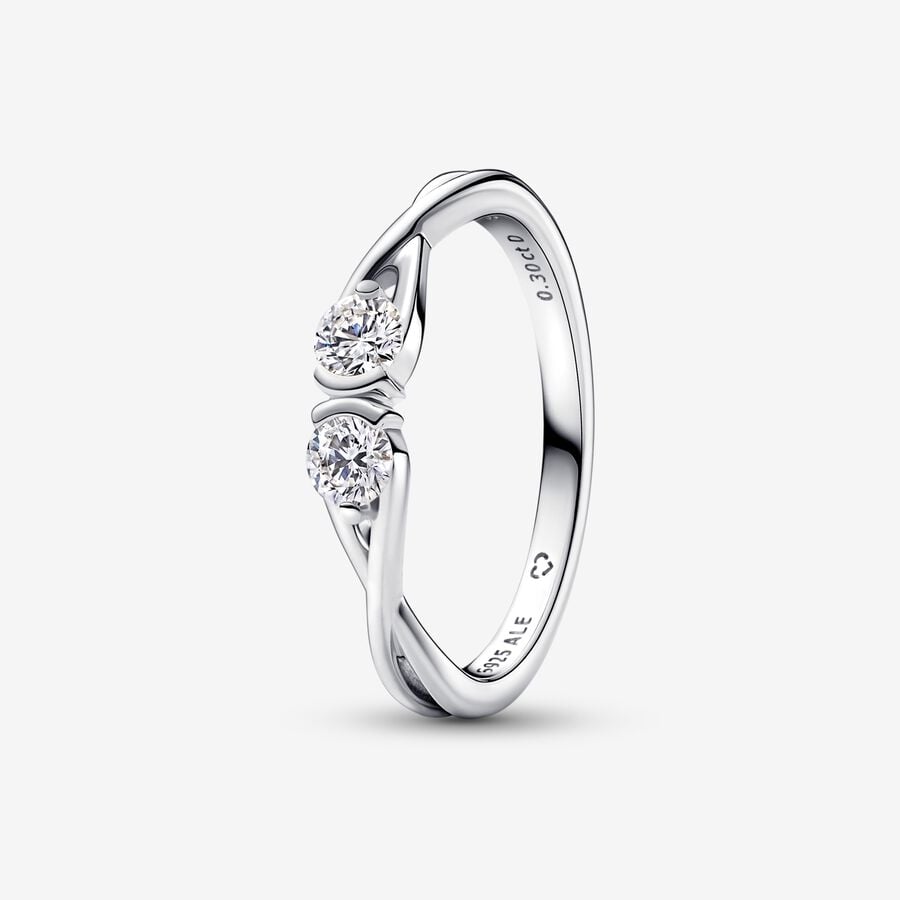 Pandora Infinite Lab-grown Diamond Double Facing Ring 0.30 carat tw Sterling Silver-192582C01