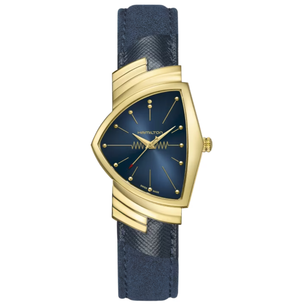 Hamilton Gold Tone Ventura Quartz Watch - H24301941