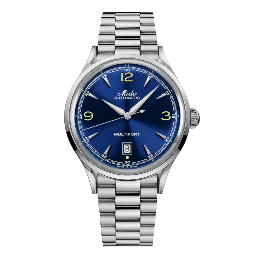 MIDO MULTIFORT POWERWIND BLUE DIAL WATCH-M040.407.11.047.00