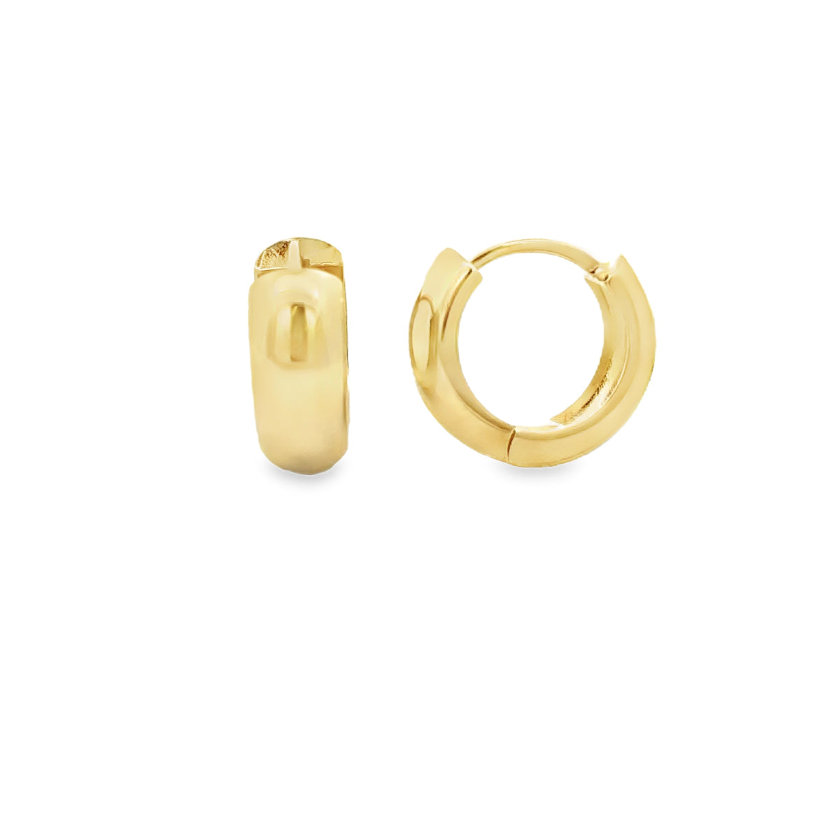 10 Karat Yellow Gold Hoop Earrings