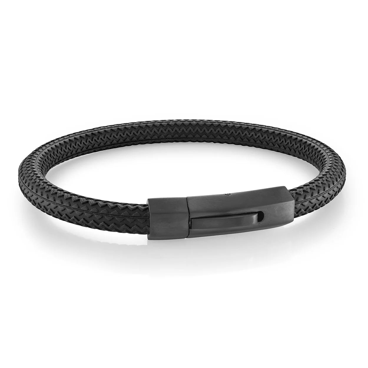 Stainless Steel Rubber Bracelet - SBR22-8