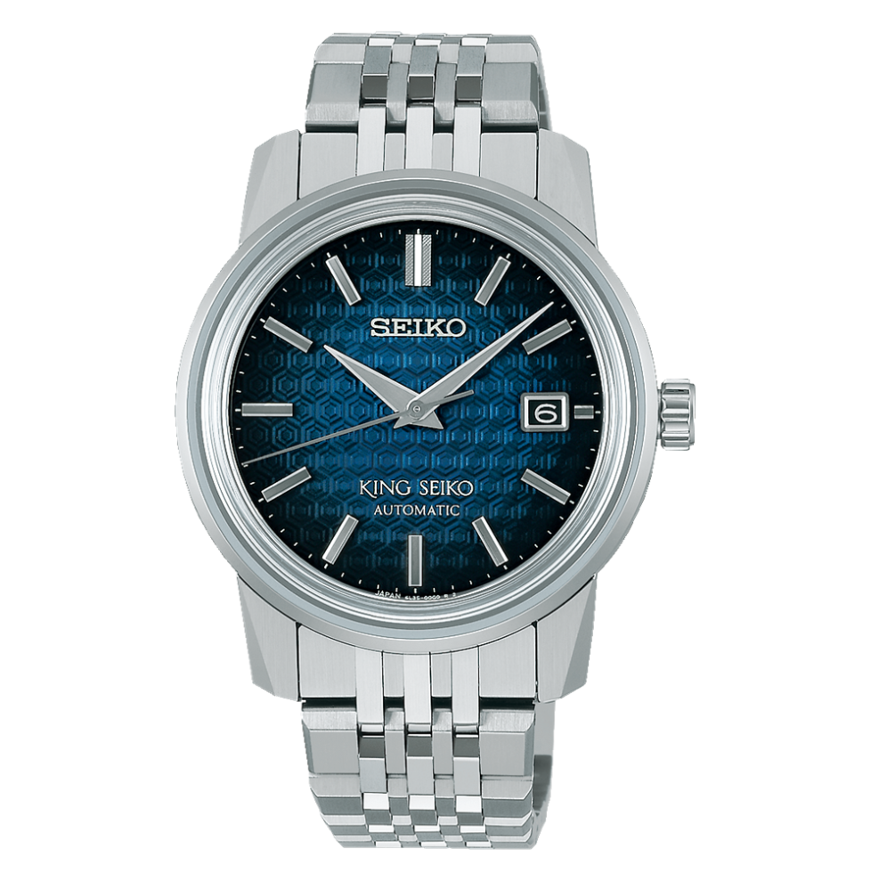 King Seiko Dark Blue Dial Automatic Watch - SJE105J1