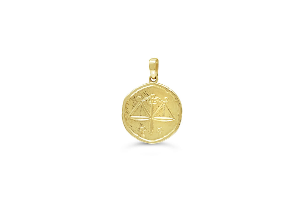 Zodiac sales disc necklace