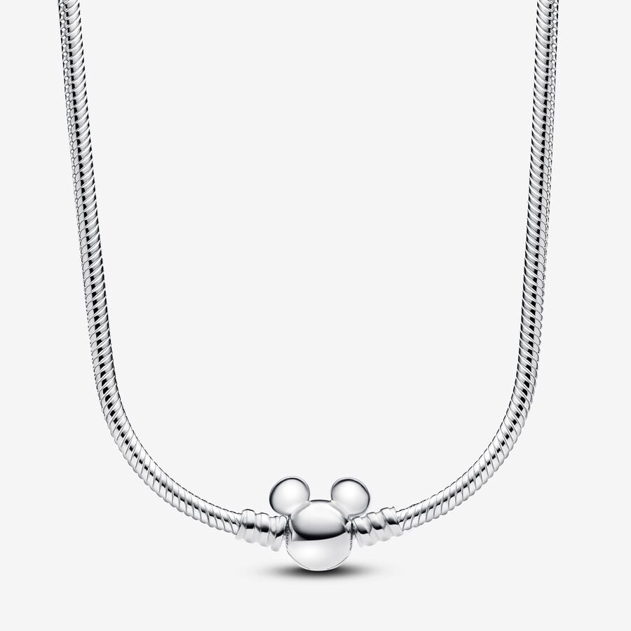 Pandora Disney Mickey Mouse Snake Chain Necklace -  393529C00-45