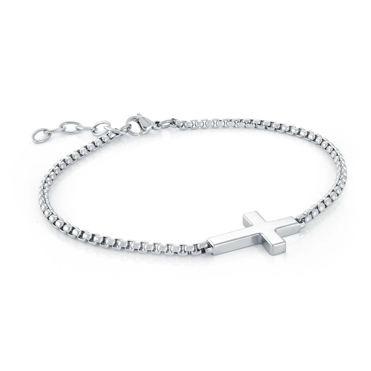 Stainless Steel Cross Bracelet - SMB545