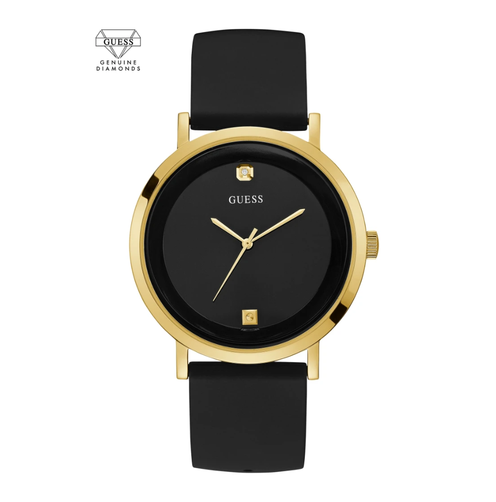 Guess Black and Gold-Tone Analog Watch - U1264G1