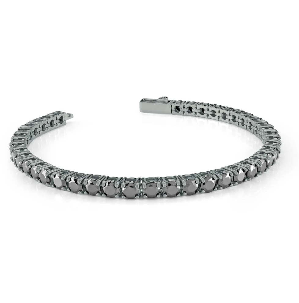 Stainless Steel Onyx Tennis Bracelet 3MM - SMB663