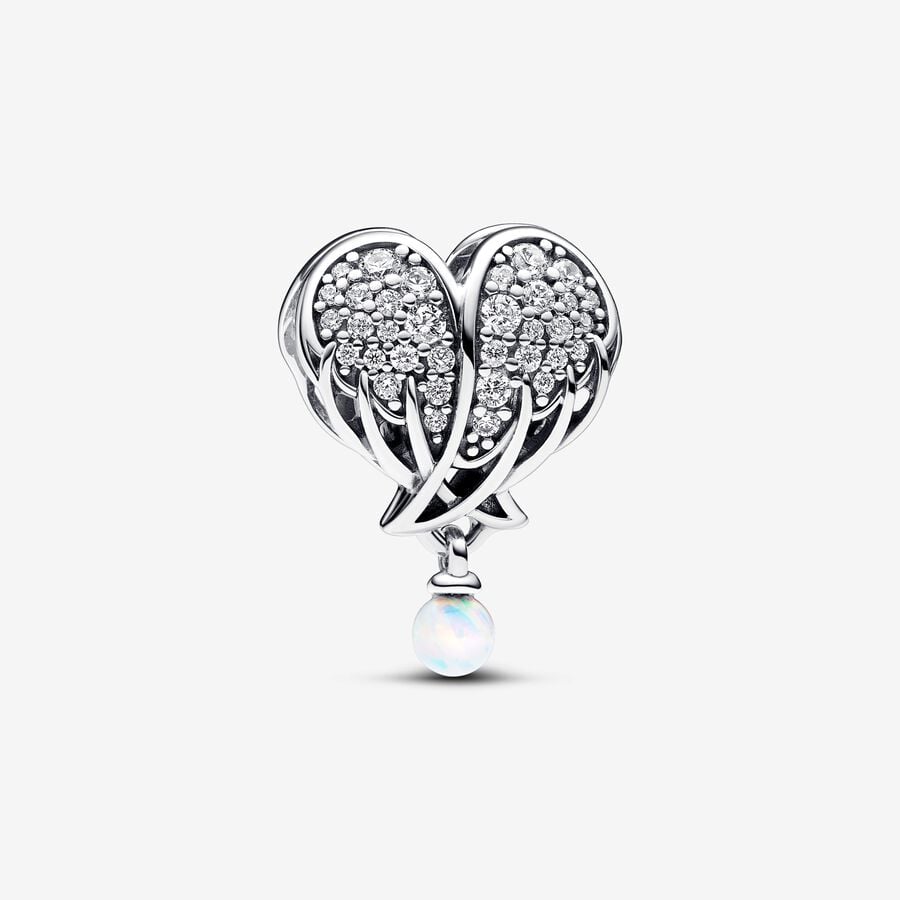 Pandora Sparkling Angel Wings & Heart Charm 792980C01