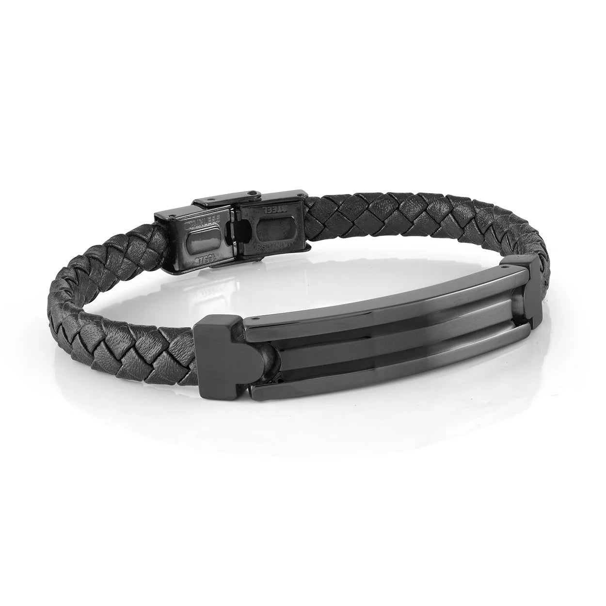 Stainless Steel ID Plate Bracelet - SLB596