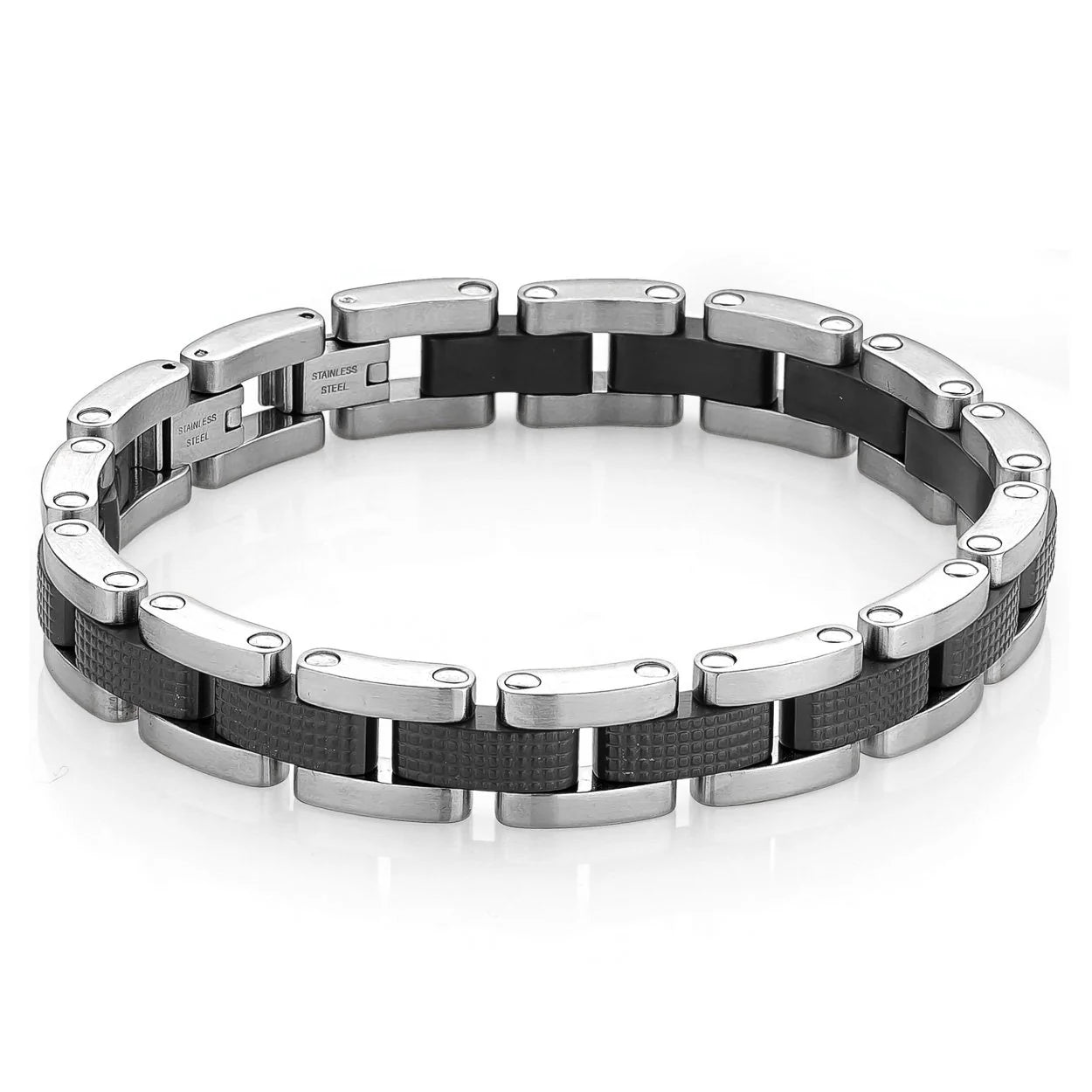 Stainless Steel Matte Link Bracelet - SMB220