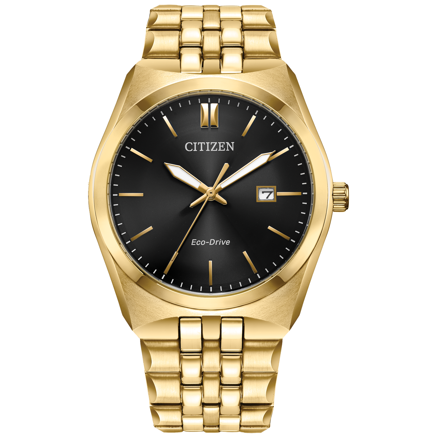 Citizen Corso Black Dial Stainless Steel Watch - BM7333-85E