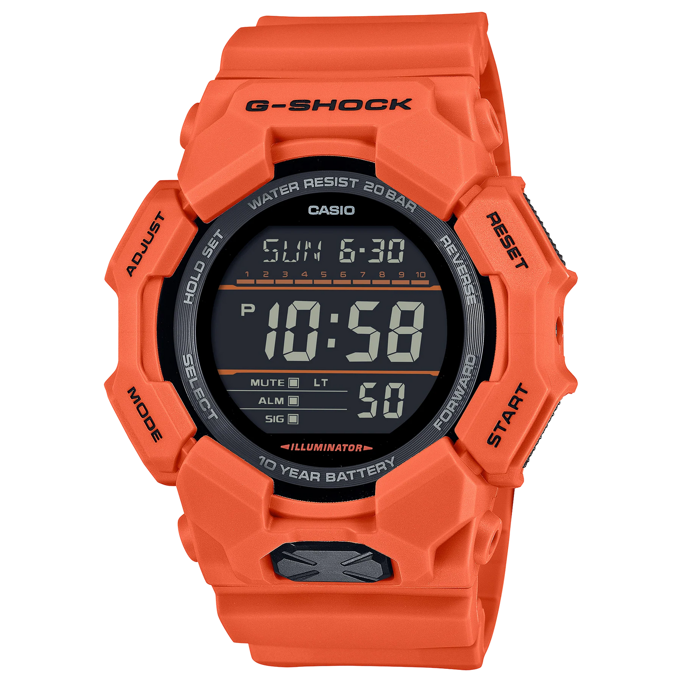 Casio G-Shock Orange Digital Watch - GD-010-4CR