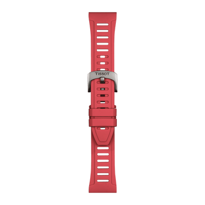 Tissot Red Silicone Strap 21mm xs -T852.049.247