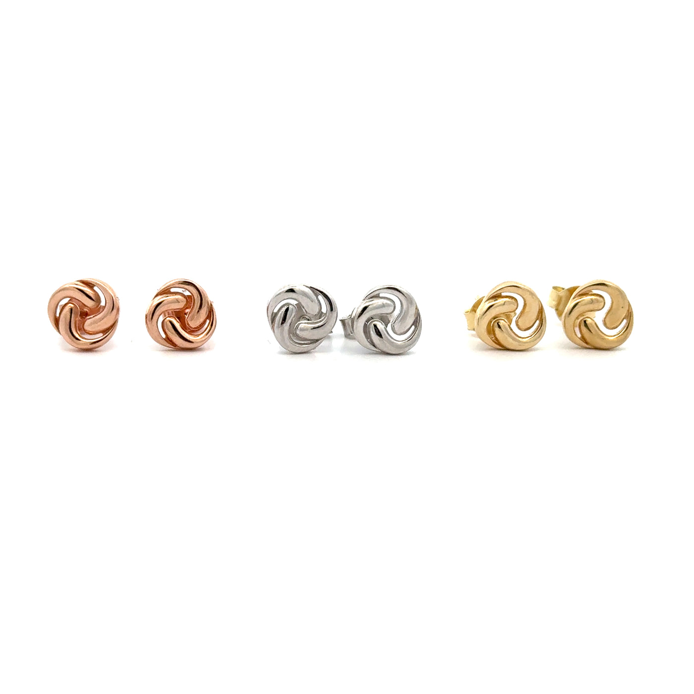 10 Karat Gold Knot Studs