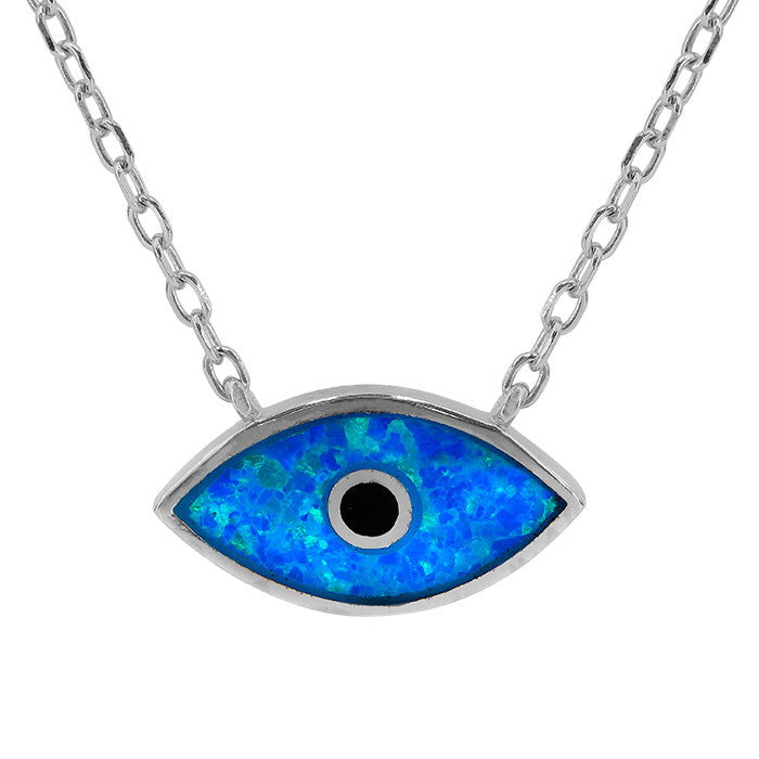 Sterling Silver Evil Eye Necklace