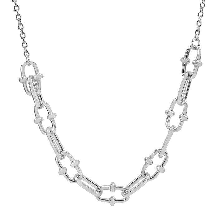 Sterling Silver Hardware Chain Necklace