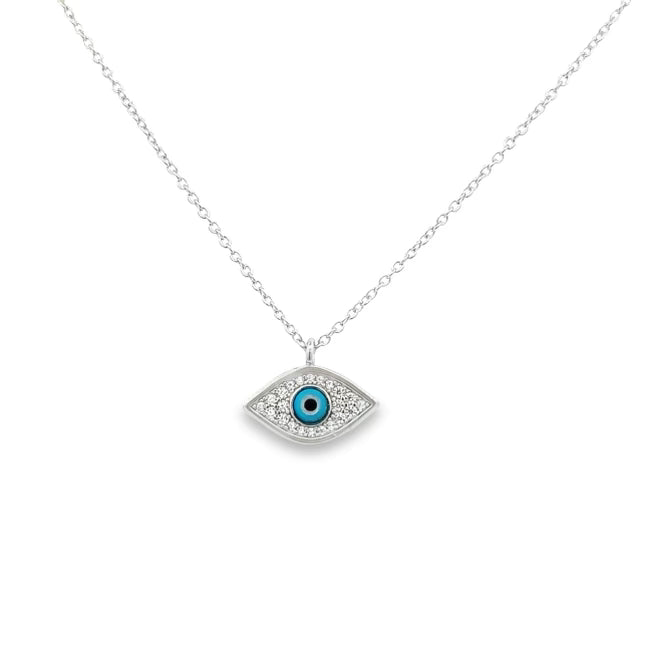 Sterling Silver Evil Eye Necklace