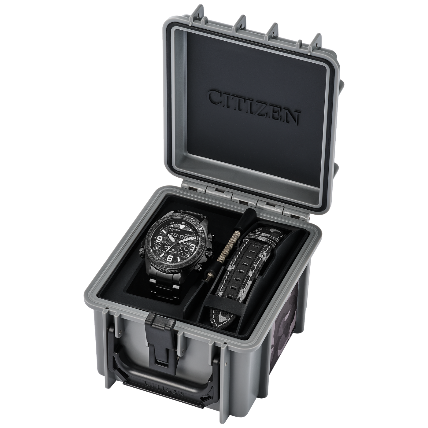 Citizen Promaster Land U822 Grey Dial Stainless Steel Watch - JV1008-63E