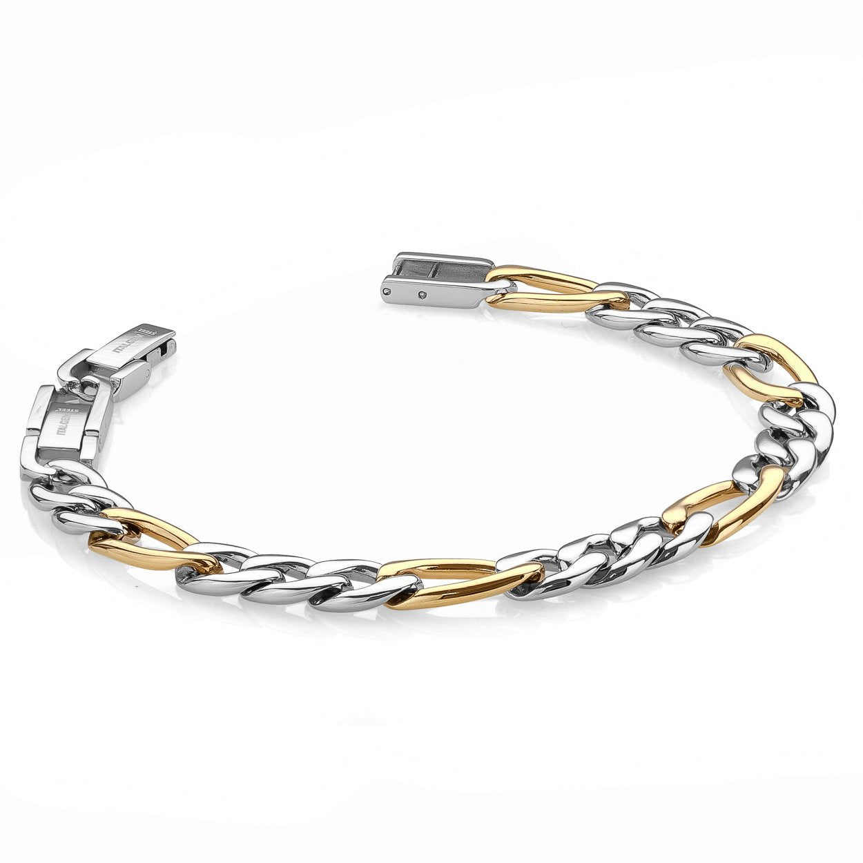 Stainless Steel Figaro Link Bracelet 9.5MM - SMB229