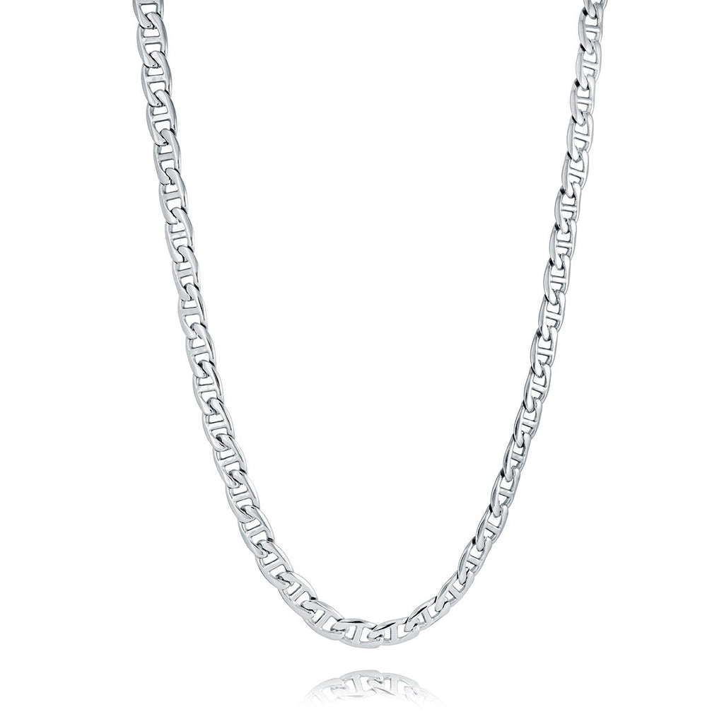 Stainless Steel Diamond Cut Curve Link 5.5MM Chain - SN33