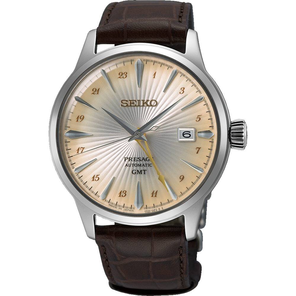 Seiko Presage Cocktail time GMT Automatic Watch-SSK041J