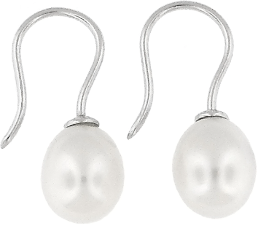 Sterling Silver Freshwater Pearl Drop Earrings