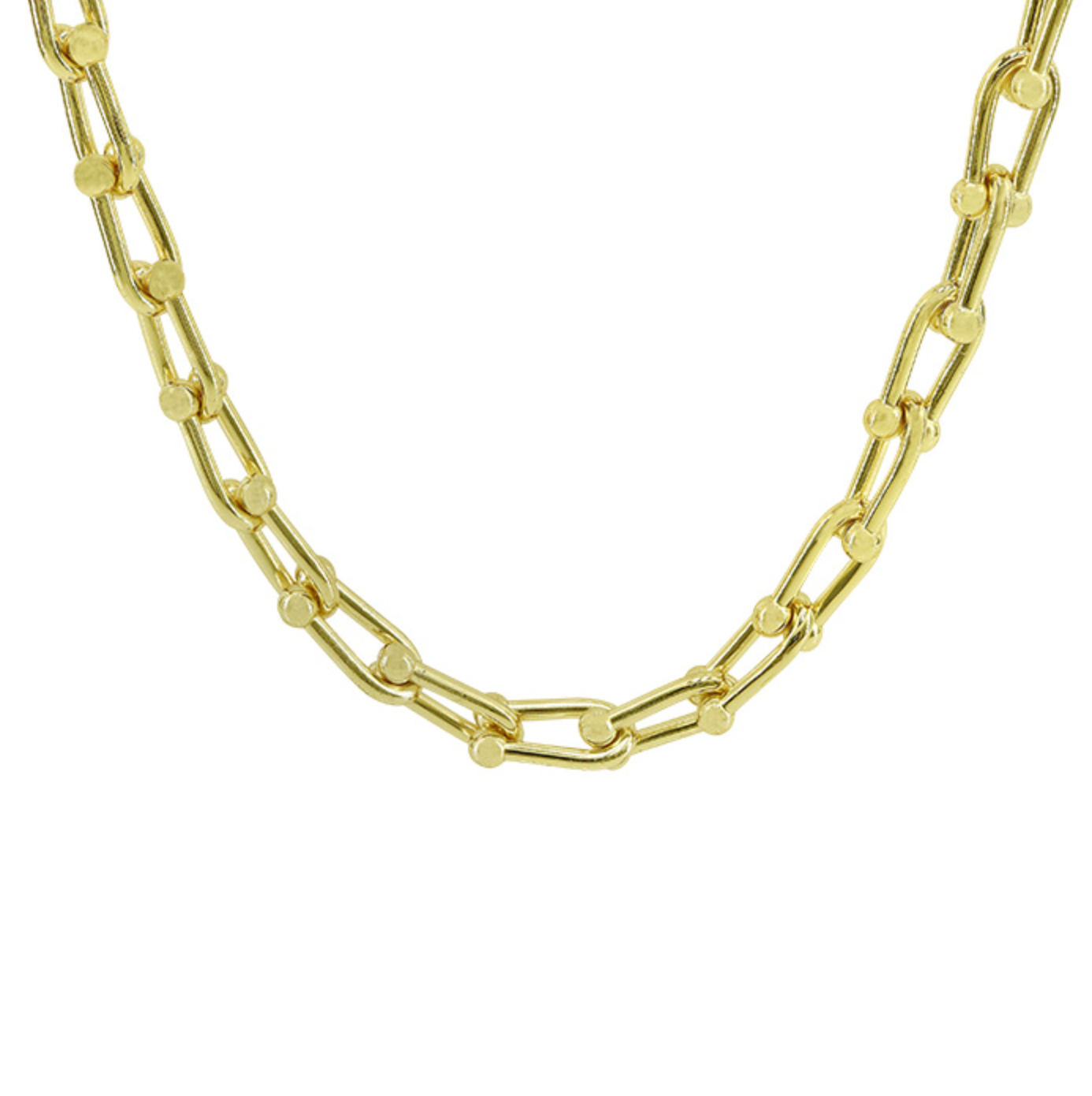 Gold Plated Sterling Silver Hardware Necklace