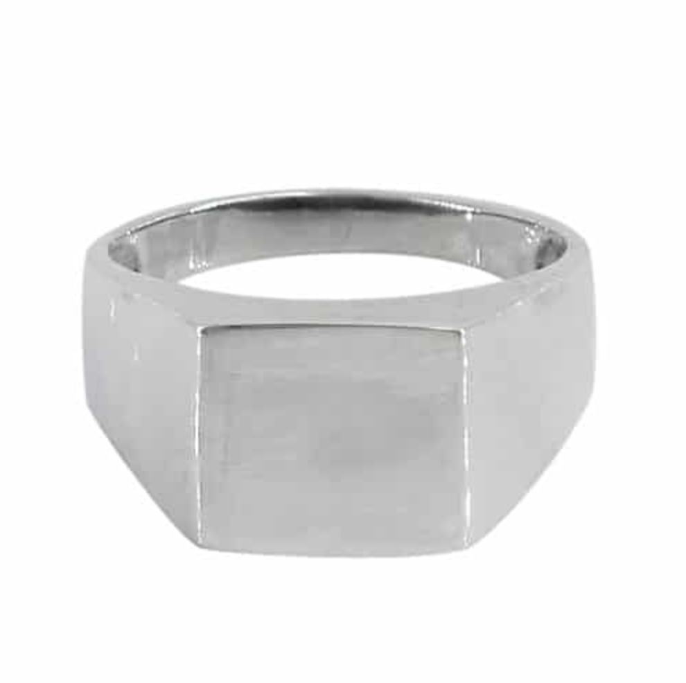 Sterling Silver Square Signet Ring