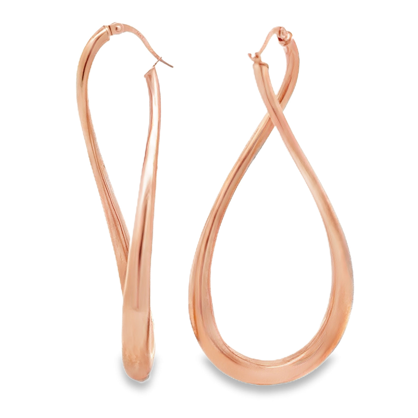 14 Karat Rose Gold Twist Earring