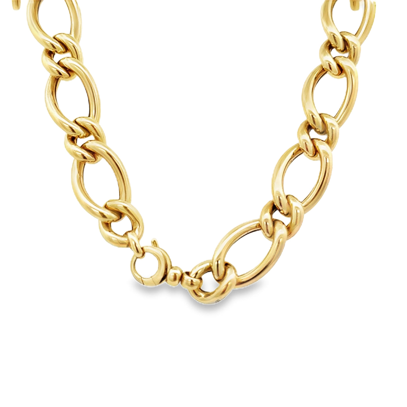 14 Karat Yellow Gold Cubic Zirconia Necklace