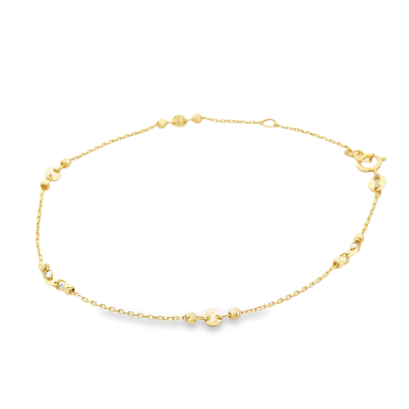 10 Karat Yellow Gold Bead Bracelet