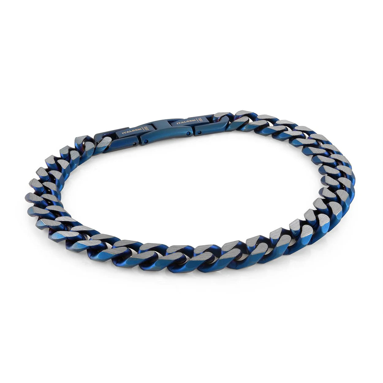 Stainless Steel Blue Brushed 8.6MM Bracelet - SMB490