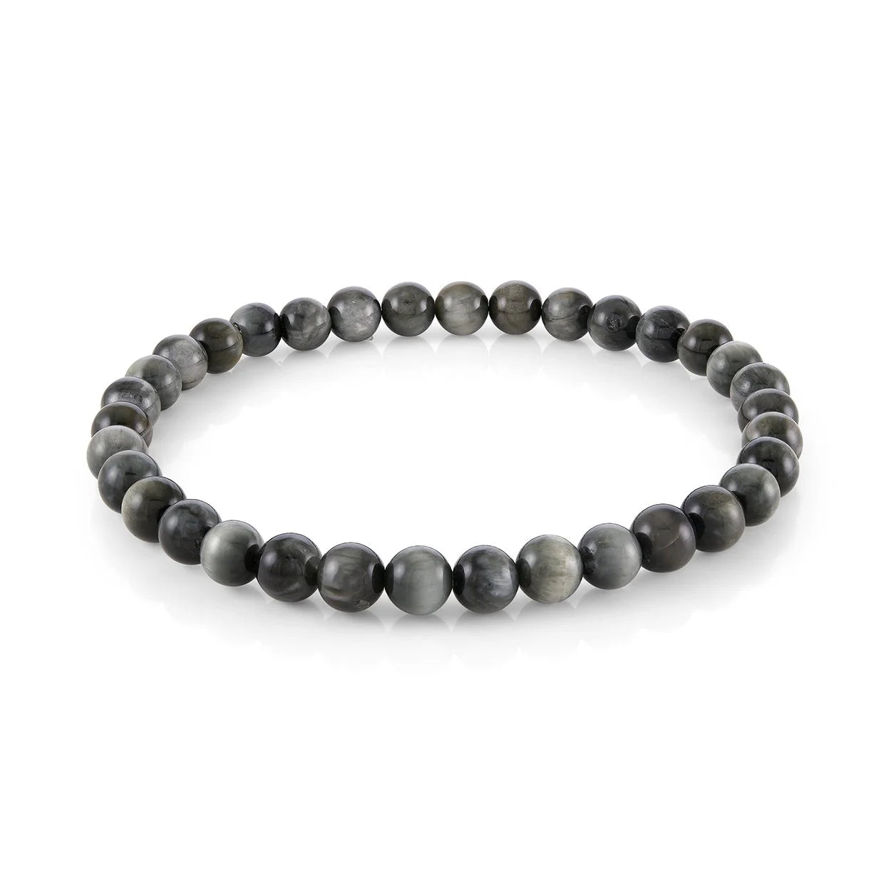 Grey Eagle's Eye Bracelet 6MM - BB-358-S