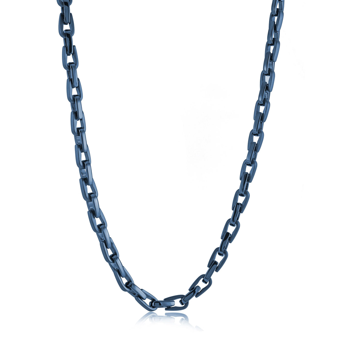 Stainless Steel Blue Cylinder Chain 5.5MM - SWBN5-24