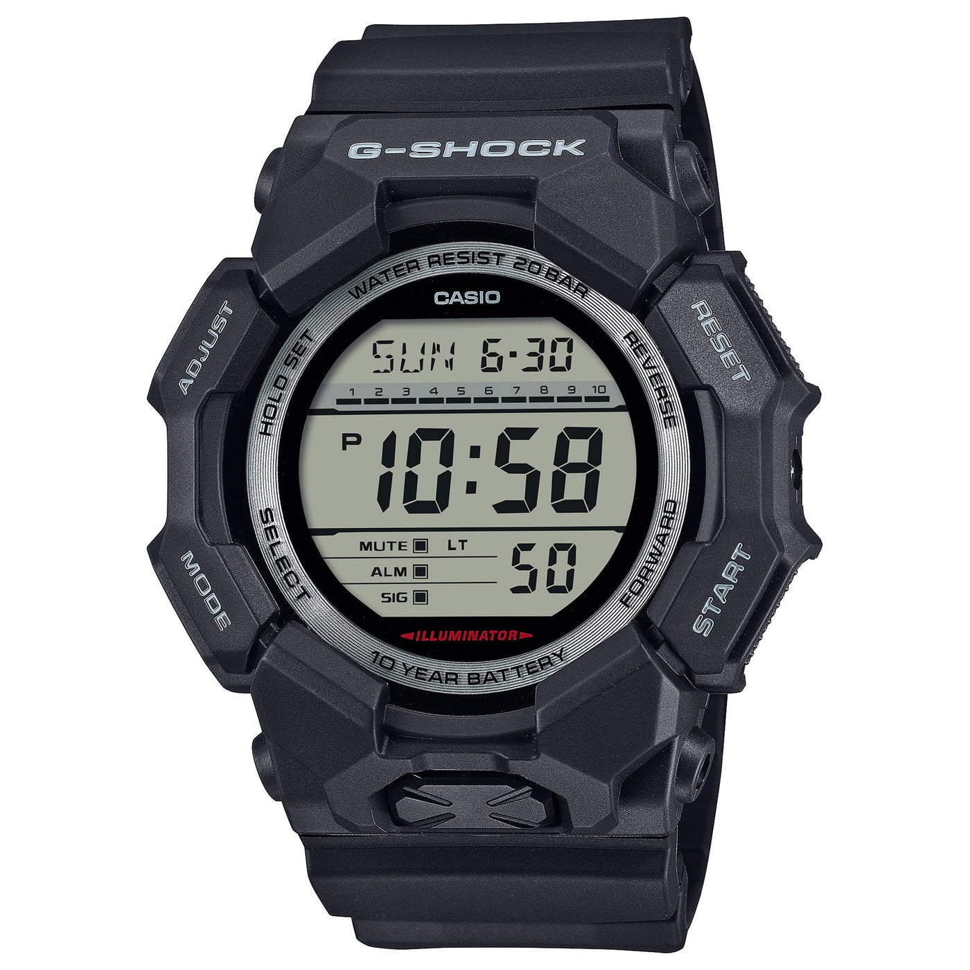 Casio G-Shock Black Digital Watch - GD010-1