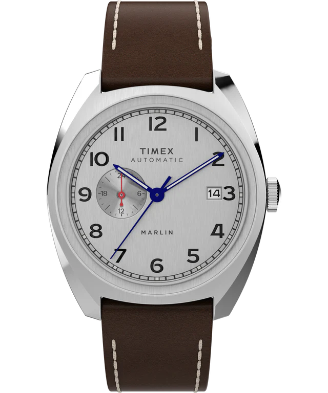 Timex Marlin® Sub-Dial Automatic 39mm Leather Strap Watch - TW2V62000