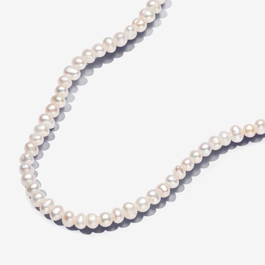 Pandora Treated Freshwater Cultured Pearls T-bar Collier Necklace 363297C01-45