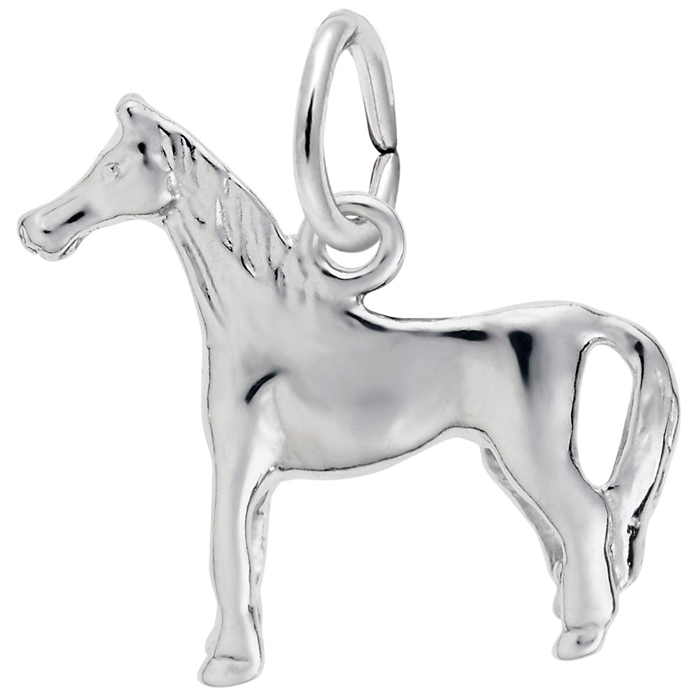 Sterling Silver Standing Horse Charm