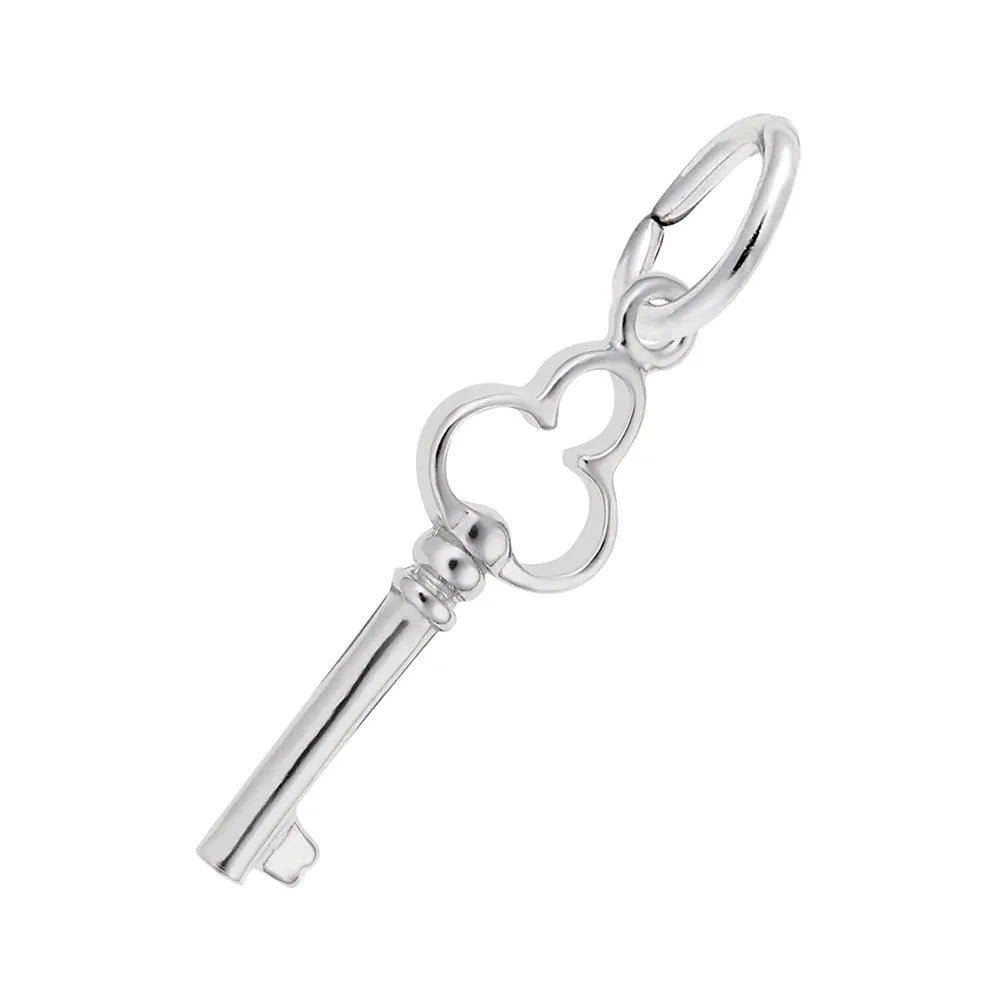 Sterling Silver Antique Key Charm