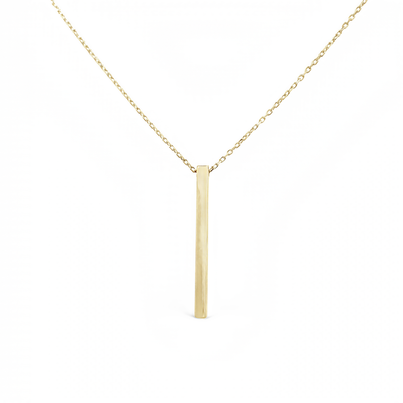 10 Karat Yellow Gold Thin Bar Necklace