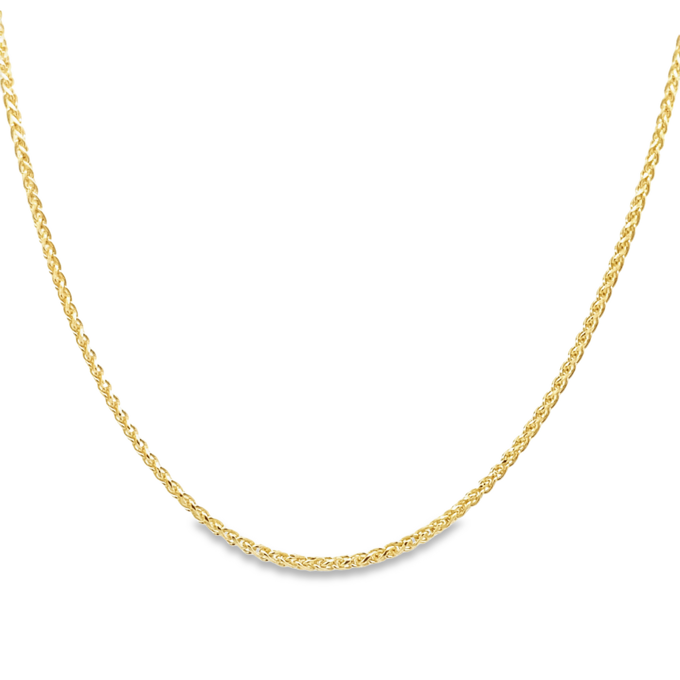 10 Karat Yellow Gold 1.5mm Wheat Link Chain