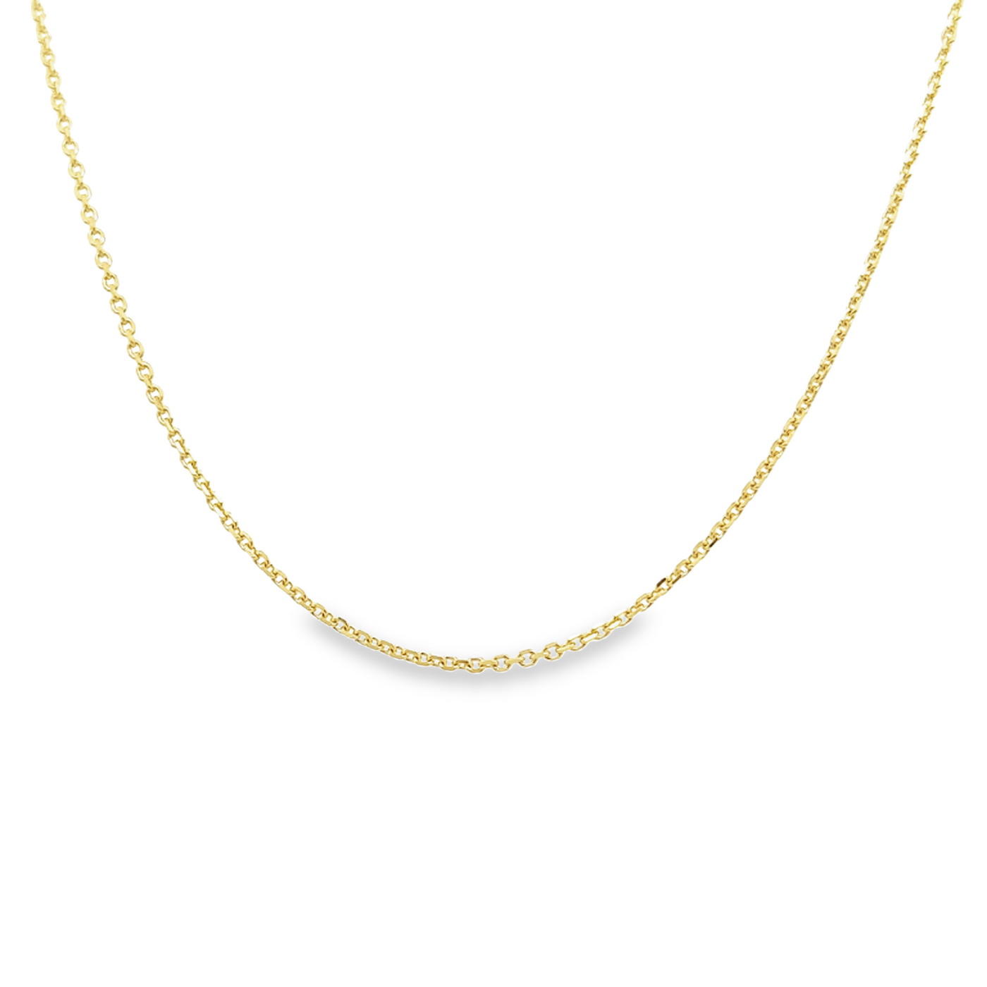 10 Karat Yellow Gold 1.3mm Rolo Chain