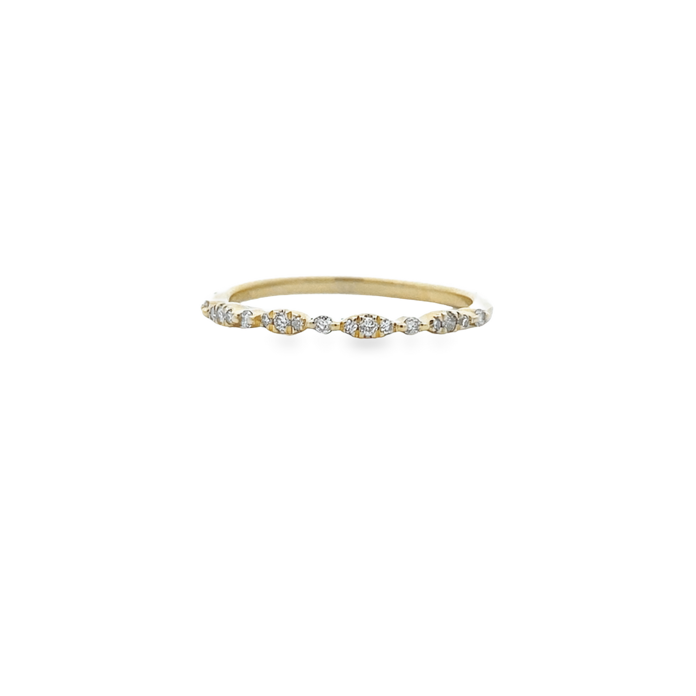 10 Karat Yellow Gold Diamond 0.10CT Band