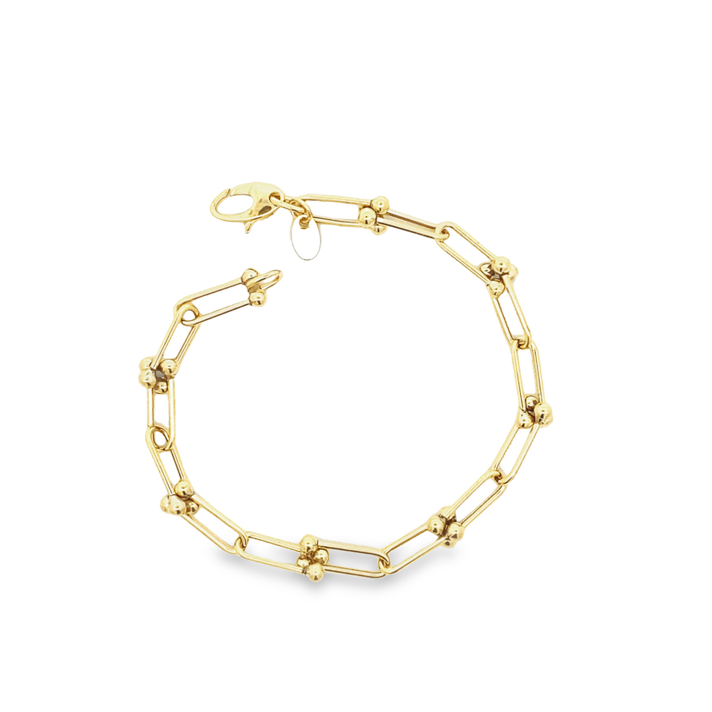 10 Karat Gold Hardware Link 6mm Bracelet