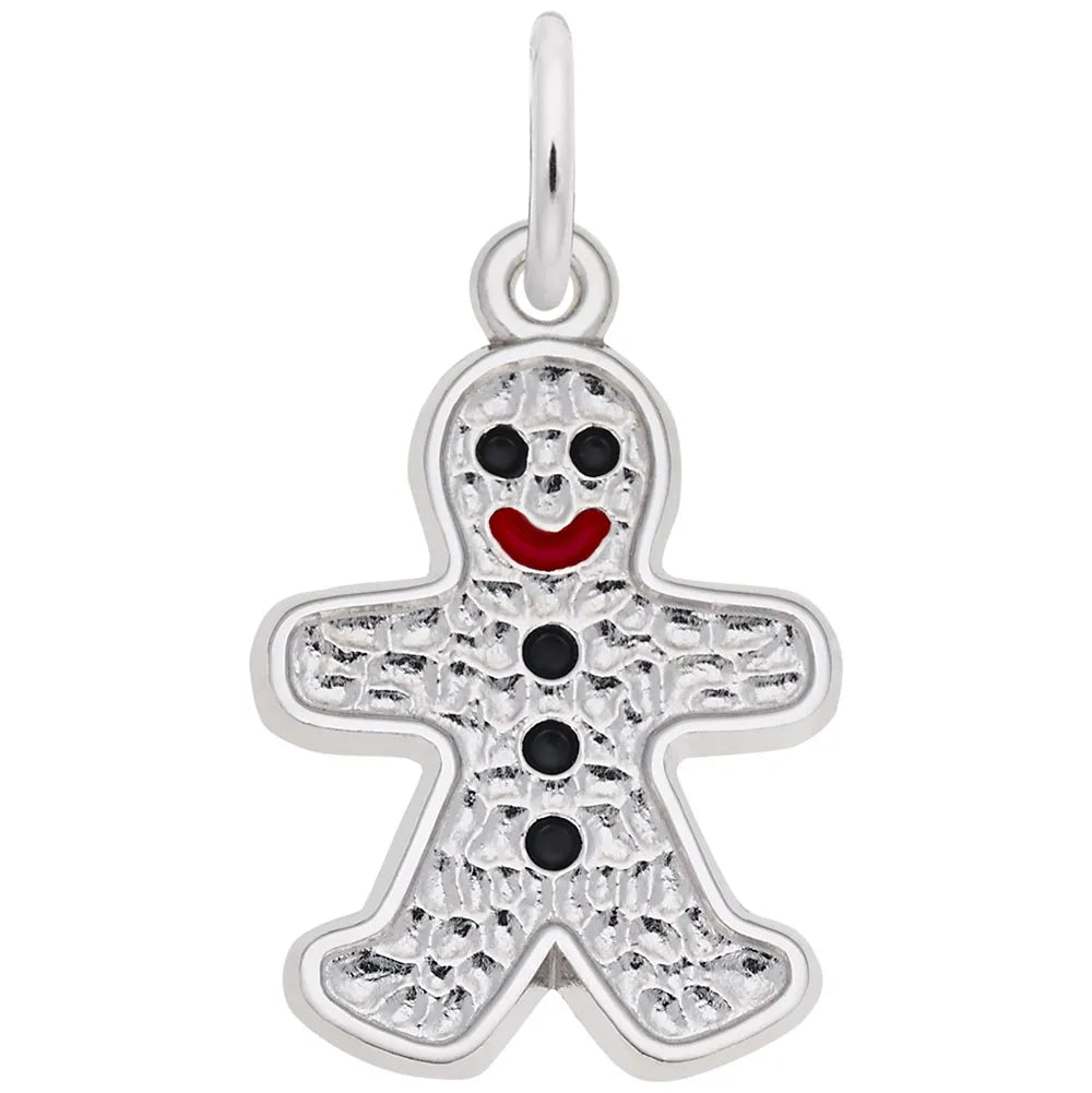 Sterling Silver Gingerbread Man Charm