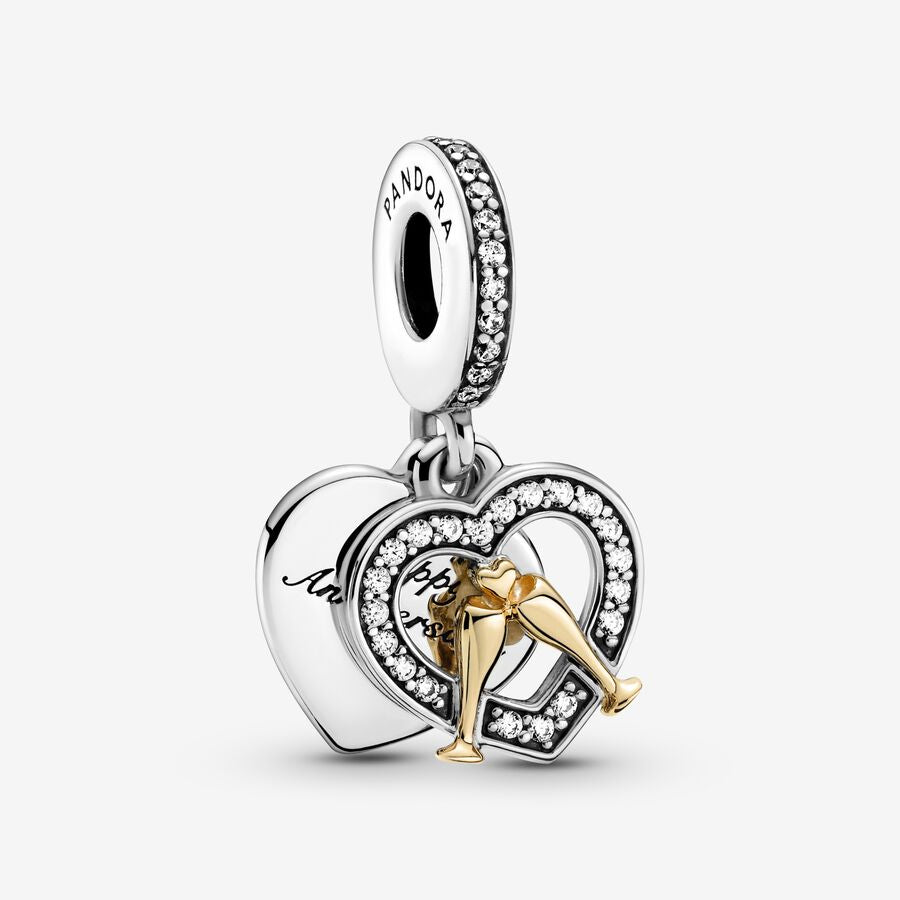 Pandora Two-Toned Happy Anniversary Dangle Charm- 799322C01